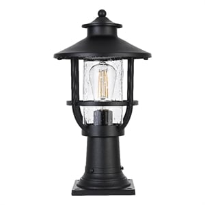 Elegant Lighting Janney 7&quot Outdoor Pendant In Black