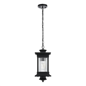 Elegant Lighting Collins 7&quot Outdoor Pendant In Black