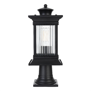 Elegant Lighting Collins 7&quot Outdoor Pendant In Black