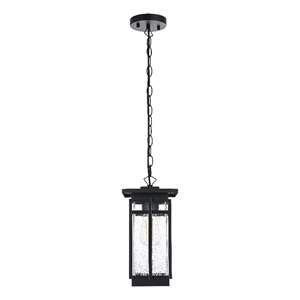 Elegant Lighting Livingston 7&quot Outdoor Pendant In Black