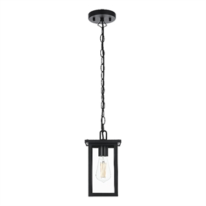 Elegant Lighting Venango 7&quot Outdoor Pendant In Black