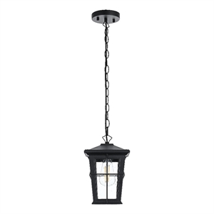 Elegant Lighting Bodine 7&quot Outdoor Pendant In Black