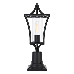 Elegant Lighting Belgrade 7&quot Outdoor Pendant In Black