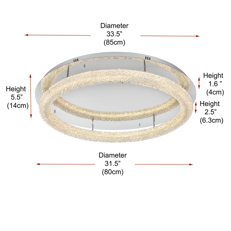 Elegant Lighting Bowen 33.5