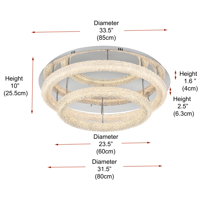 Elegant Lighting Bowen 33.5