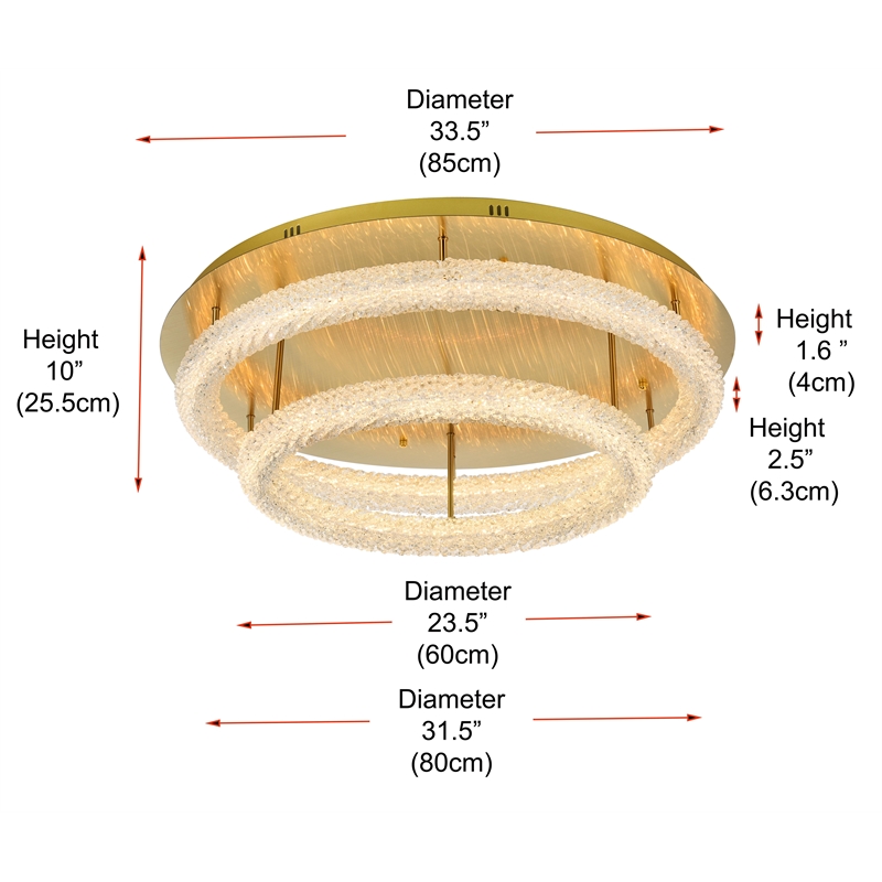 Elegant Lighting Bowen 33.5