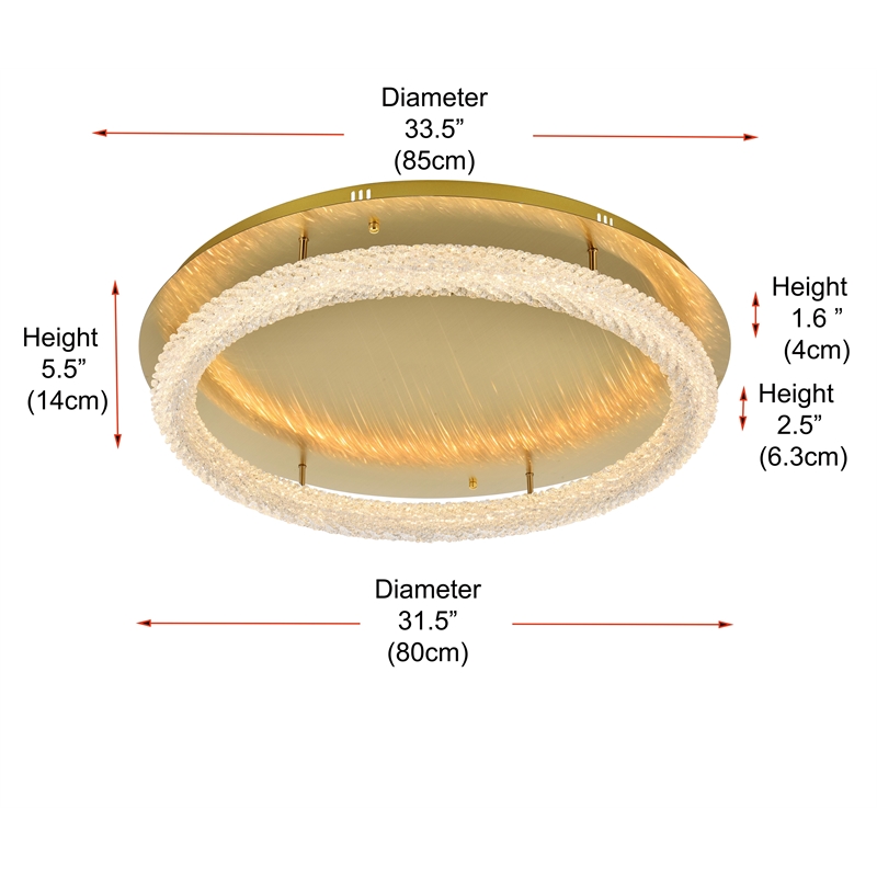 Elegant Lighting Bowen 33.5