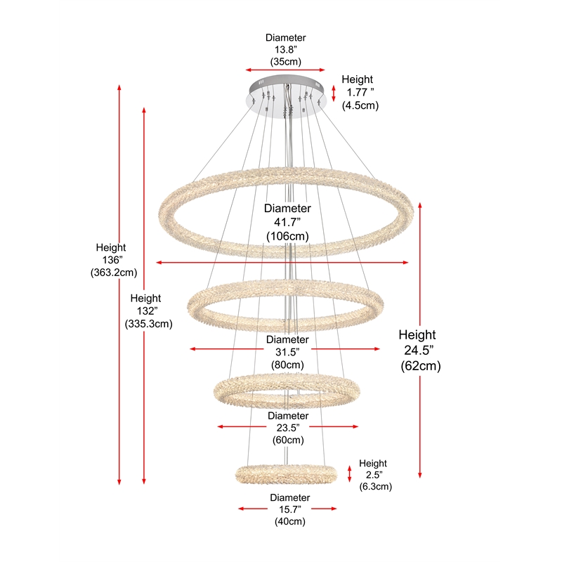 Elegant Lighting Bowen 42