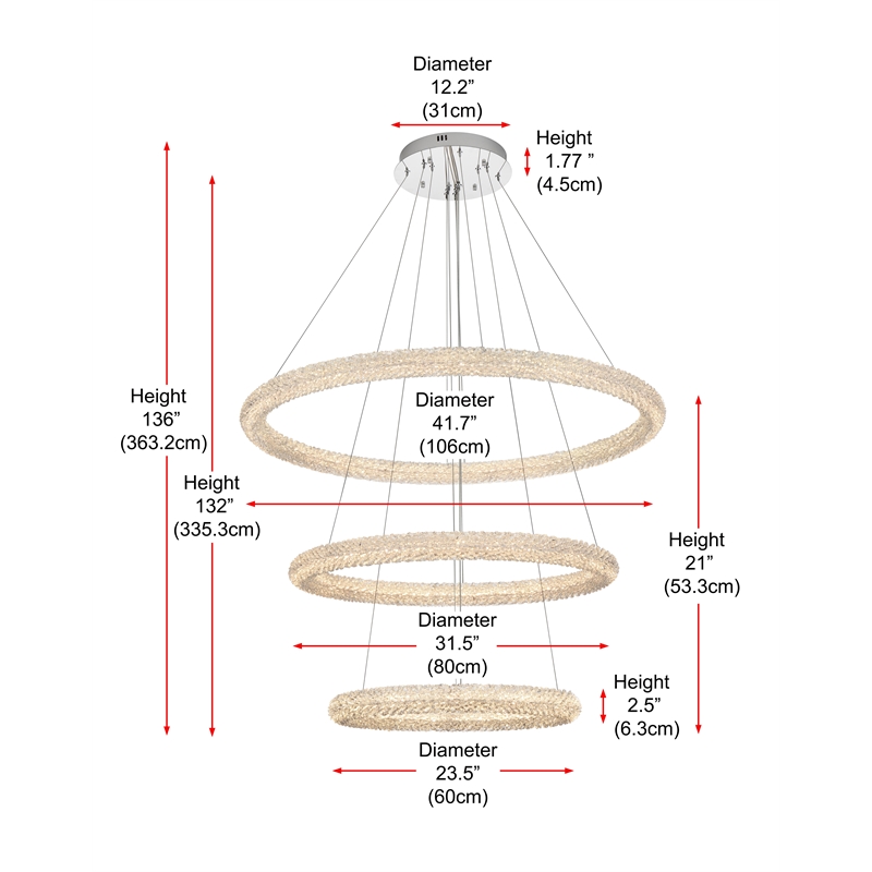 Elegant Lighting Bowen 42