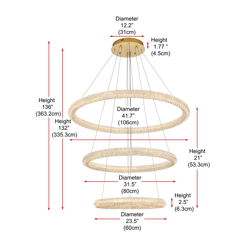 Elegant Lighting Bowen 42