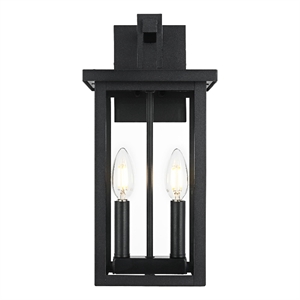 Elegant Lighting Venango 7&quot Outdoor Pendant In Black