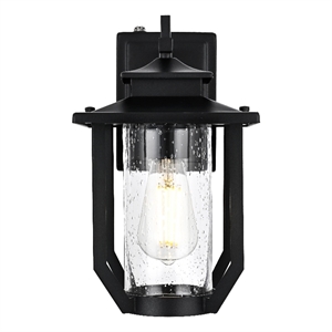 Elegant Lighting Wensley 7&quot Outdoor Pendant In Black