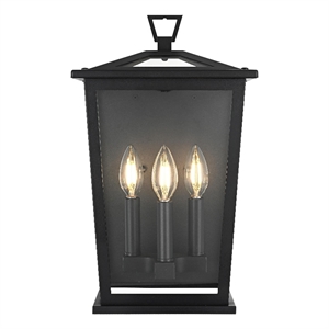 Elegant Lighting Richmond 7&quot Outdoor Pendant In Black