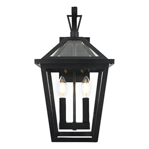Elegant Lighting Frankford 7&quot Outdoor Pendant In Black