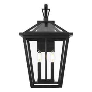Elegant Lighting Frankford 7&quot Outdoor Pendant In Black
