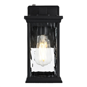 Elegant Lighting Mascher 7&quot Outdoor Pendant In Black