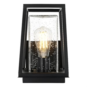Elegant Lighting Lehigh 7&quot Outdoor Pendant In Black