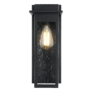 Elegant Lighting Dunton 7&quot Outdoor Pendant In Black