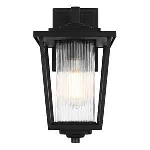 Elegant Lighting York 7&quot Outdoor Pendant In Black
