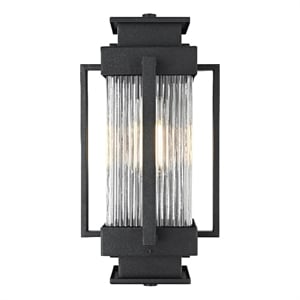 Elegant Lighting Harlan 7&quot Outdoor Pendant In Black