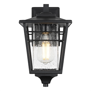 Elegant Lighting Croskey 7&quot Outdoor Pendant In Black