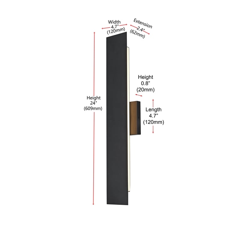 Elegant Lighting Waylen 4.5 X 24