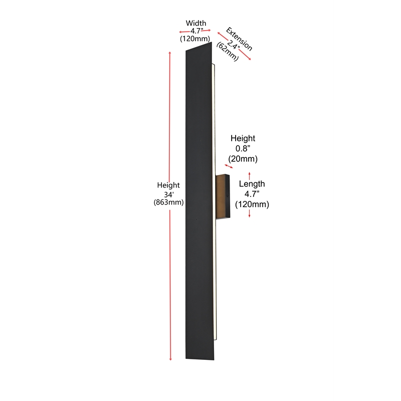 Elegant Lighting Waylen 4.5 X 34