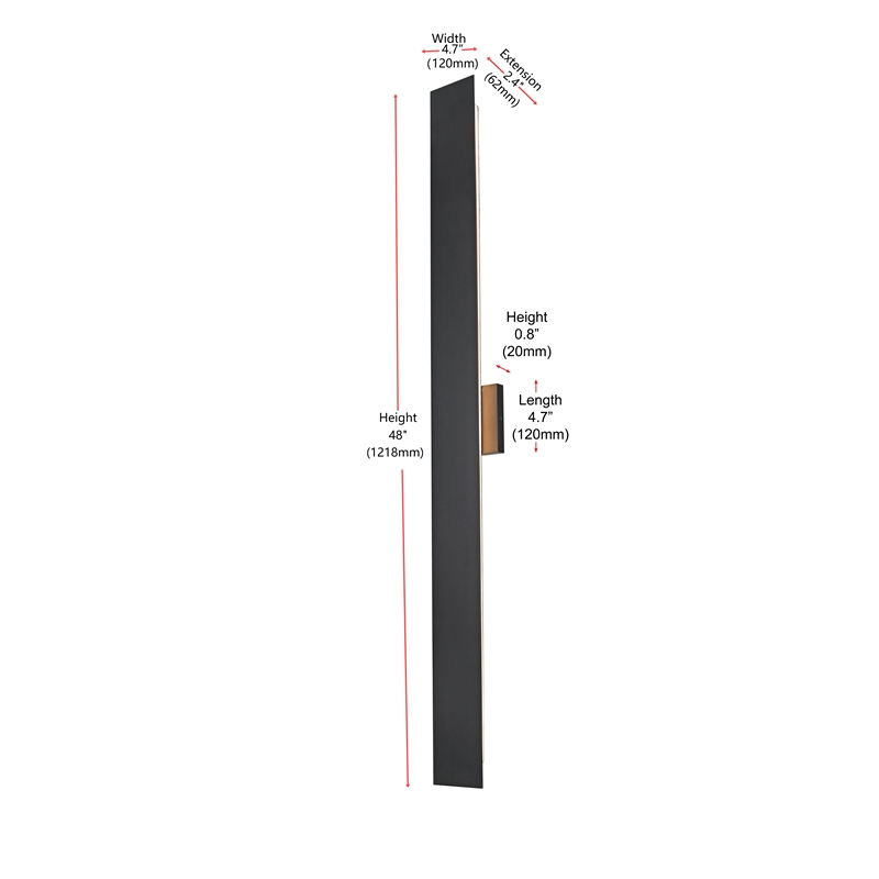 Elegant Lighting Waylen 4.5 X 48