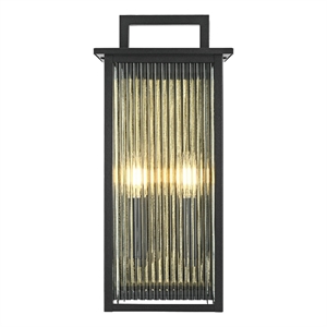 Elegant Lighting Kannon 8.5&quot Outdoor Wall Sconce In Black