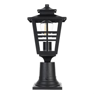 Elegant Lighting Macon 7&quot Outdoor Pendant In Black