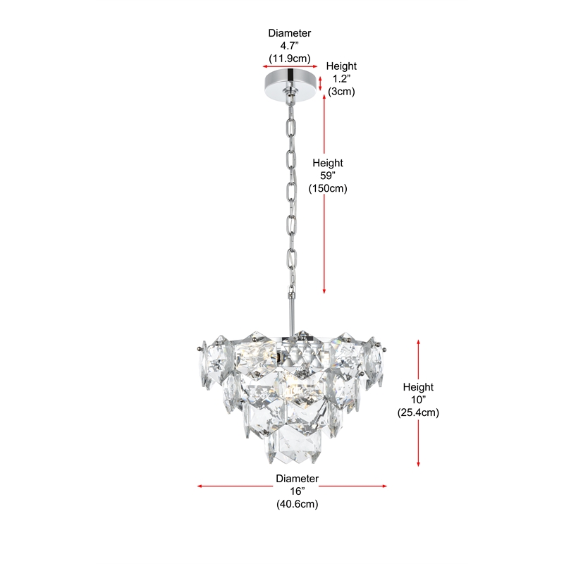 Elegant Lighting Adaline 16