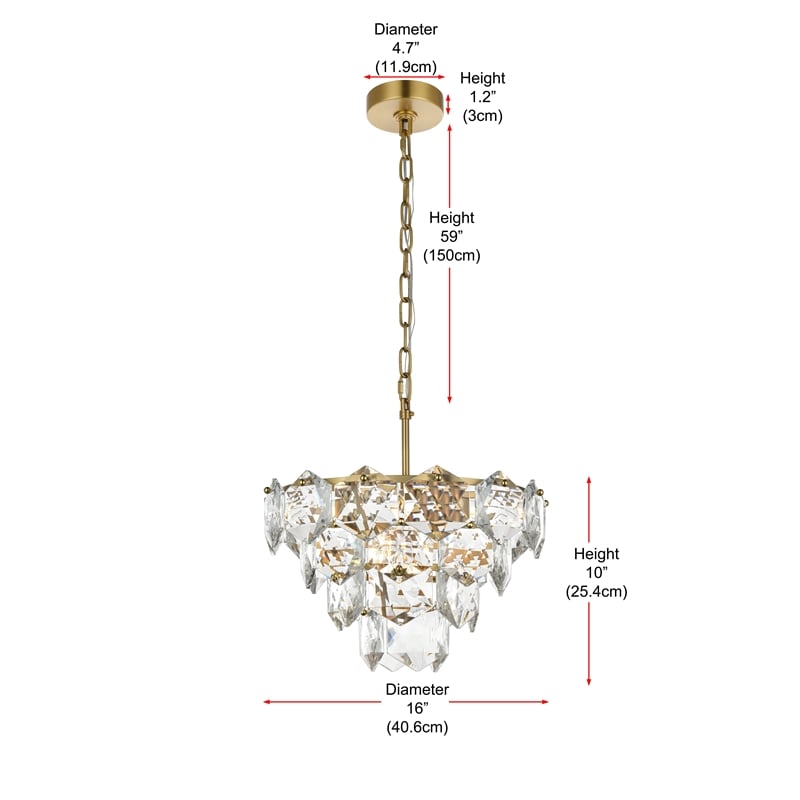 Elegant Lighting Adaline 16