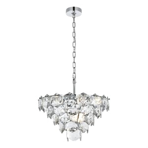 Elegant Lighting Adaline 20&quot Chandelier in Chrome