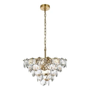 Elegant Lighting Adaline 20&quot Chandelier in Satin Gold