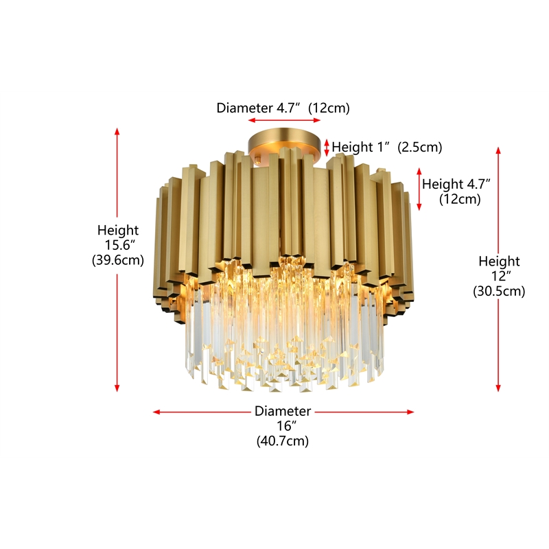 Elegant Lighting Willow 16