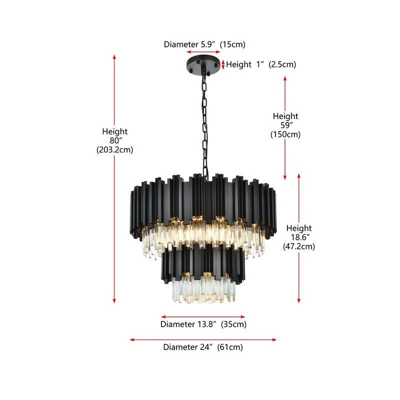 Elegant Lighting Willow 24