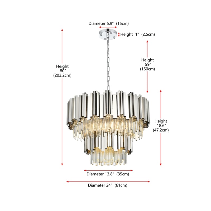 Elegant Lighting Willow 24