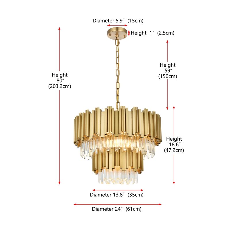 Elegant Lighting Willow 24