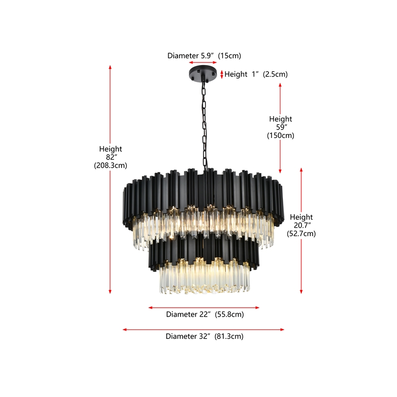 Elegant Lighting Willow 32