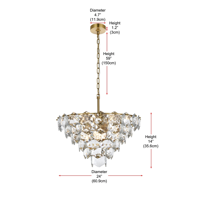 Elegant Lighting Adaline 24