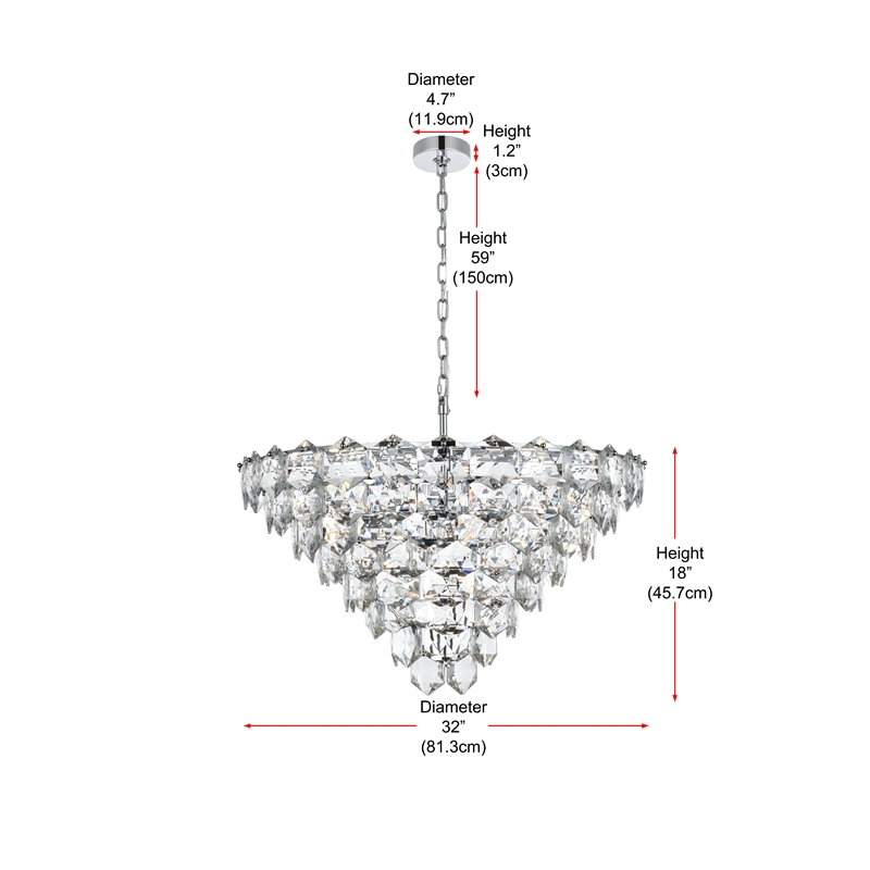 Elegant Lighting Adaline 32