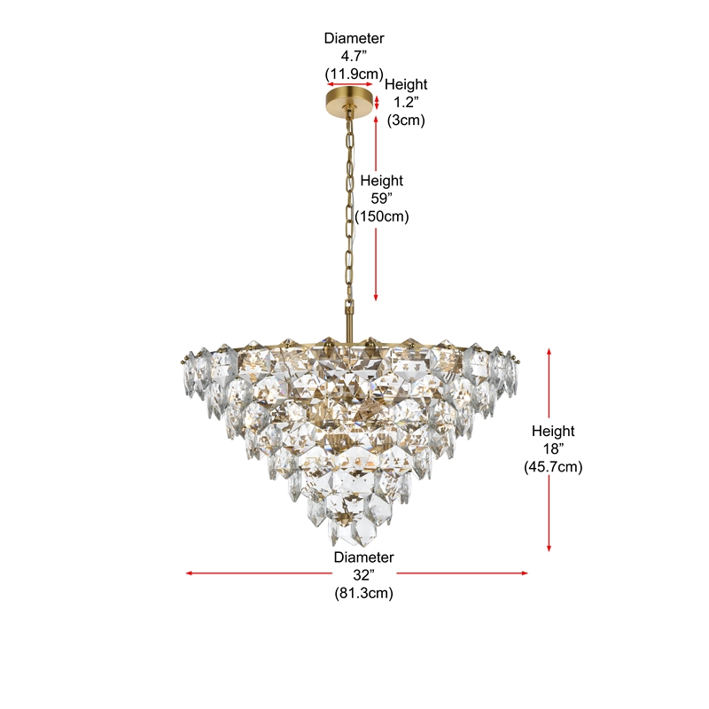 Elegant Lighting Adaline 32