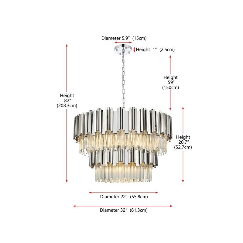 Elegant Lighting Willow 32