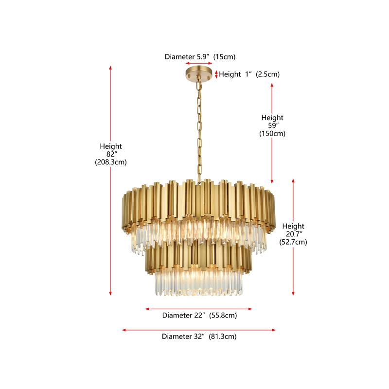 Elegant Lighting Willow 32