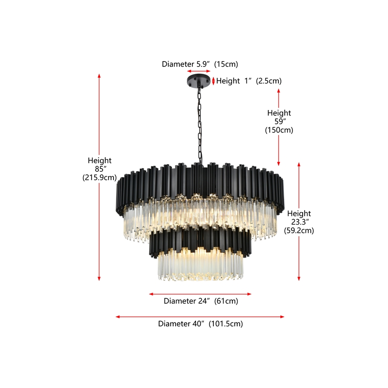 Elegant Lighting Willow 40