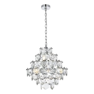 Elegant Lighting Adaline 20&quot Chandelier in Chrome