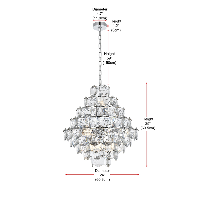 Elegant Lighting Adaline 24