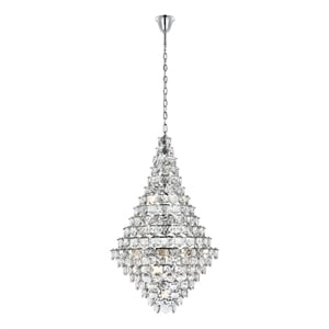 Elegant Lighting Adaline 36&quot Chandelier in Chrome