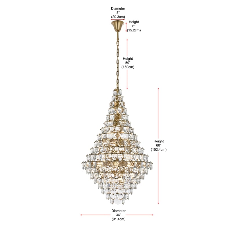 Elegant Lighting Adaline 36