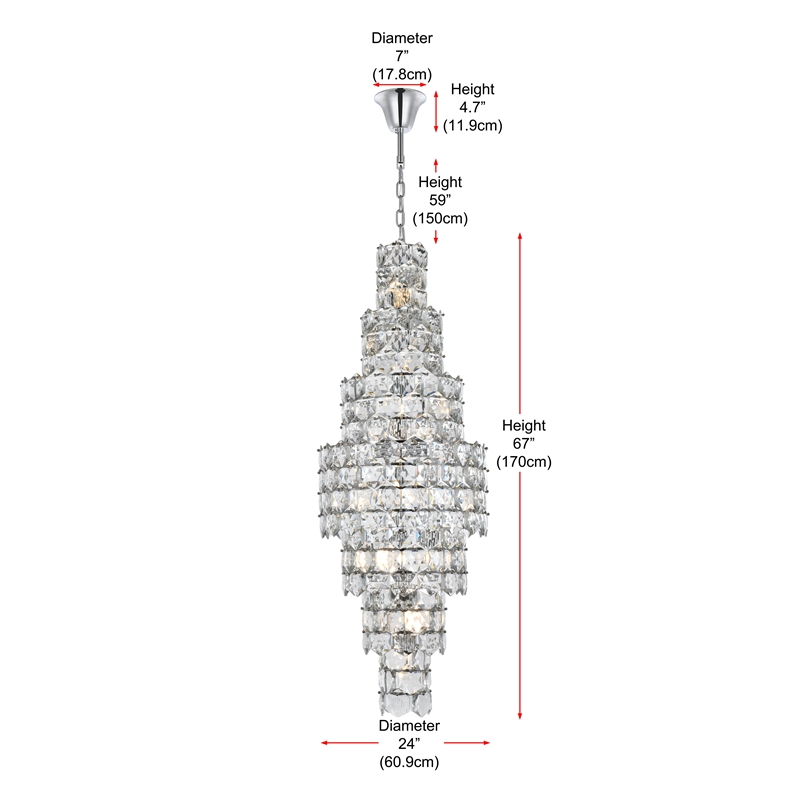 Elegant Lighting Adaline 24